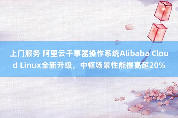 上门服务 阿里云干事器操作系统Alibaba Cloud Linux全新升级，中枢场景性能提高超20%