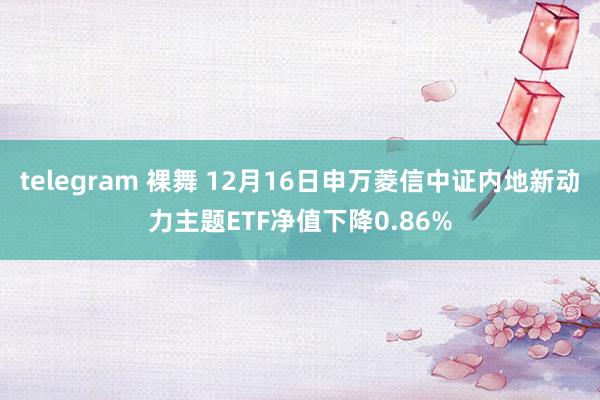 telegram 裸舞 12月16日申万菱信中证内地新动力主题ETF净值下降0.86%